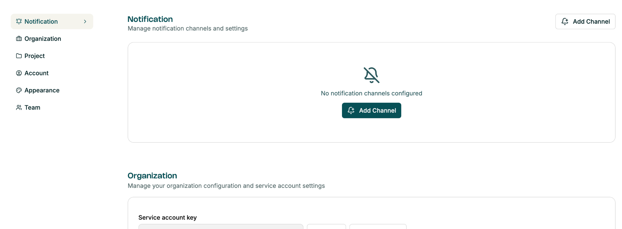 Open Notification Settings in foreai